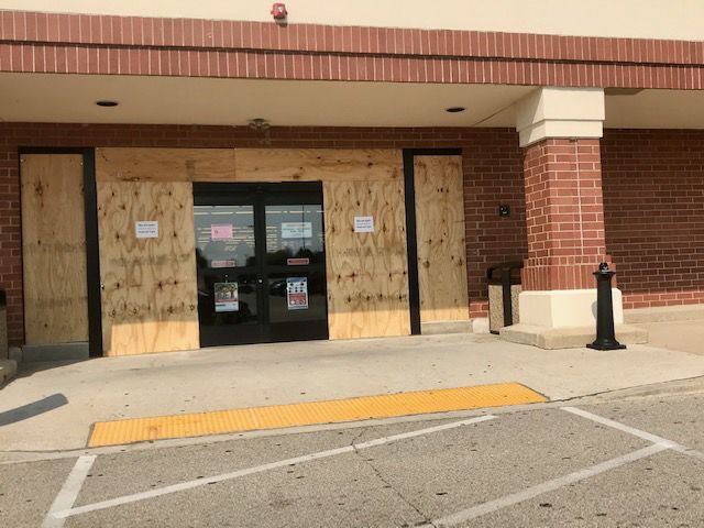 Boarded up Kenosha